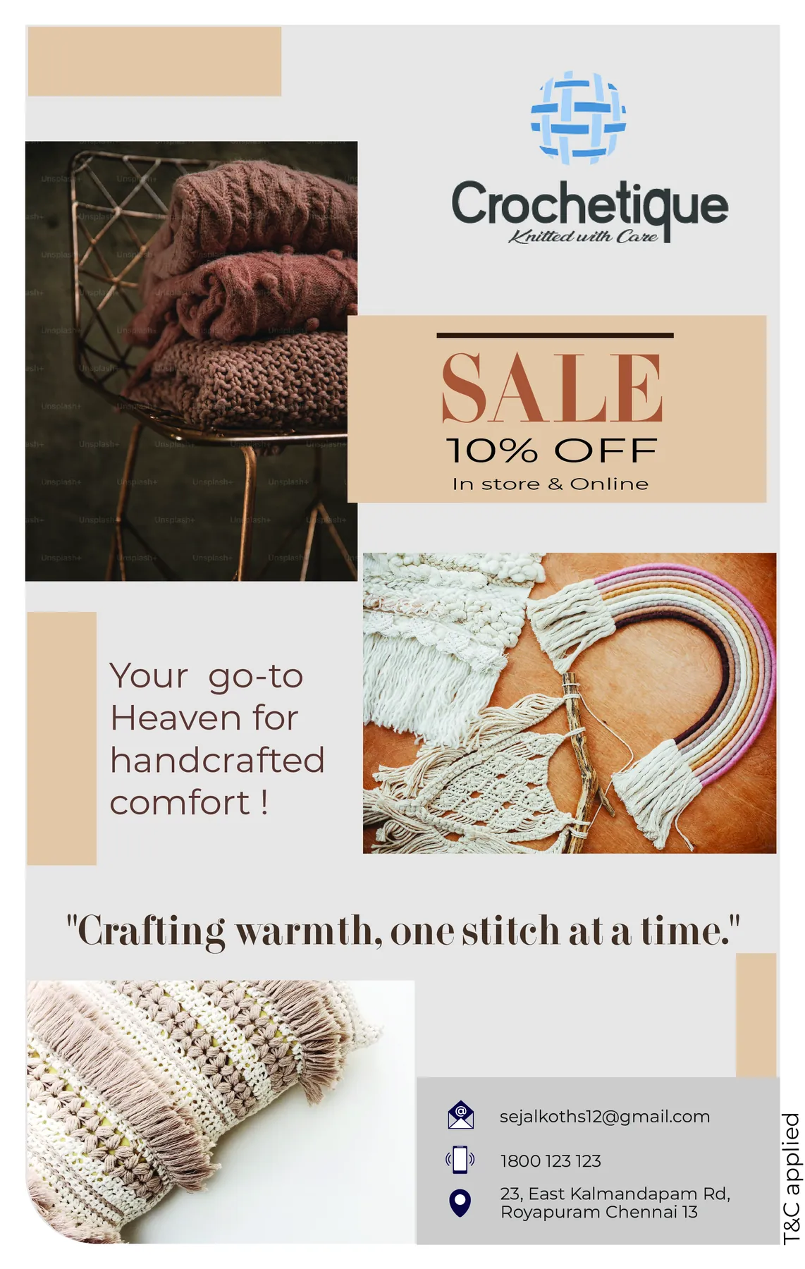 Crochetique: crafted into a complete identity. — project view 11 of 19
