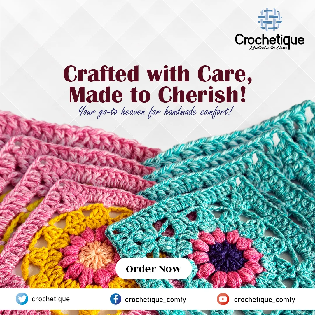 Crochetique: crafted into a complete identity. — project view 14 of 19
