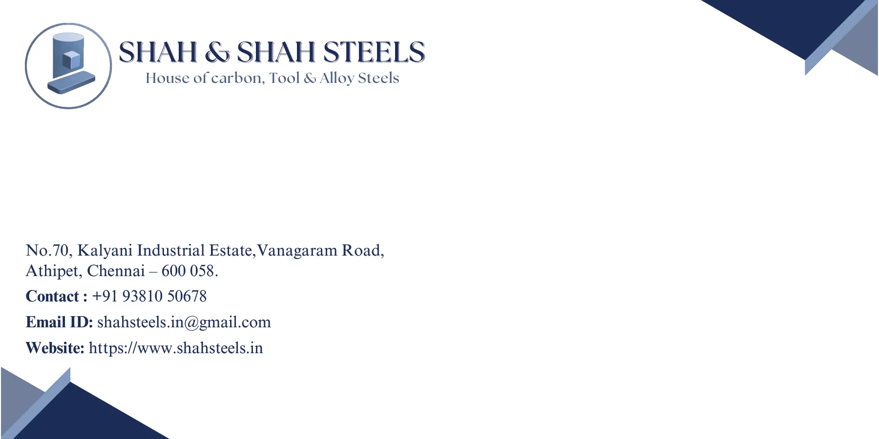 Shah & Shah Steels: clear information, built to last. — project view 15 of 16