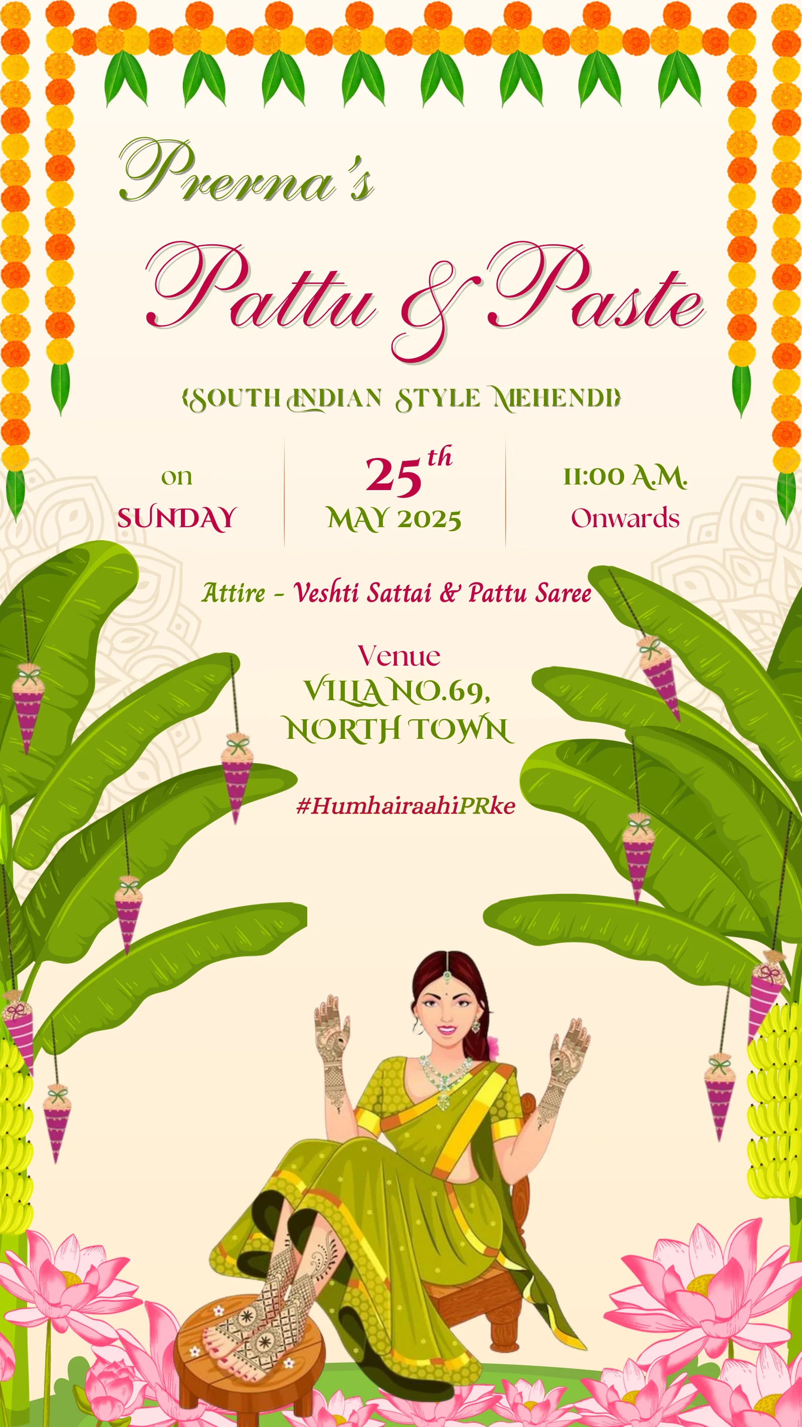 Pattu & Paste from Prerna & Rishabh: a celebration illustrated.