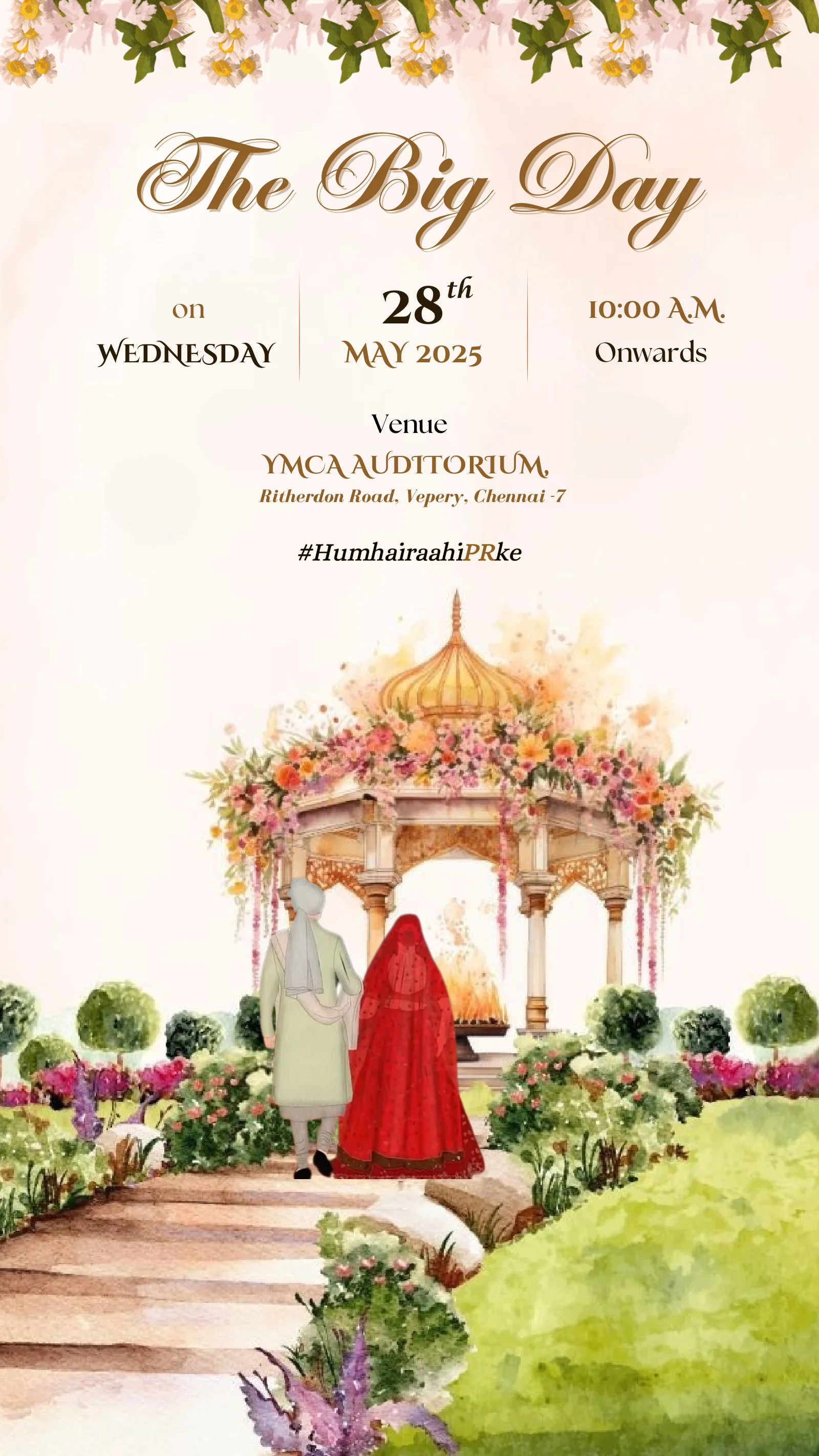 The big day from Prerna & Rishabh: a celebration illustrated.