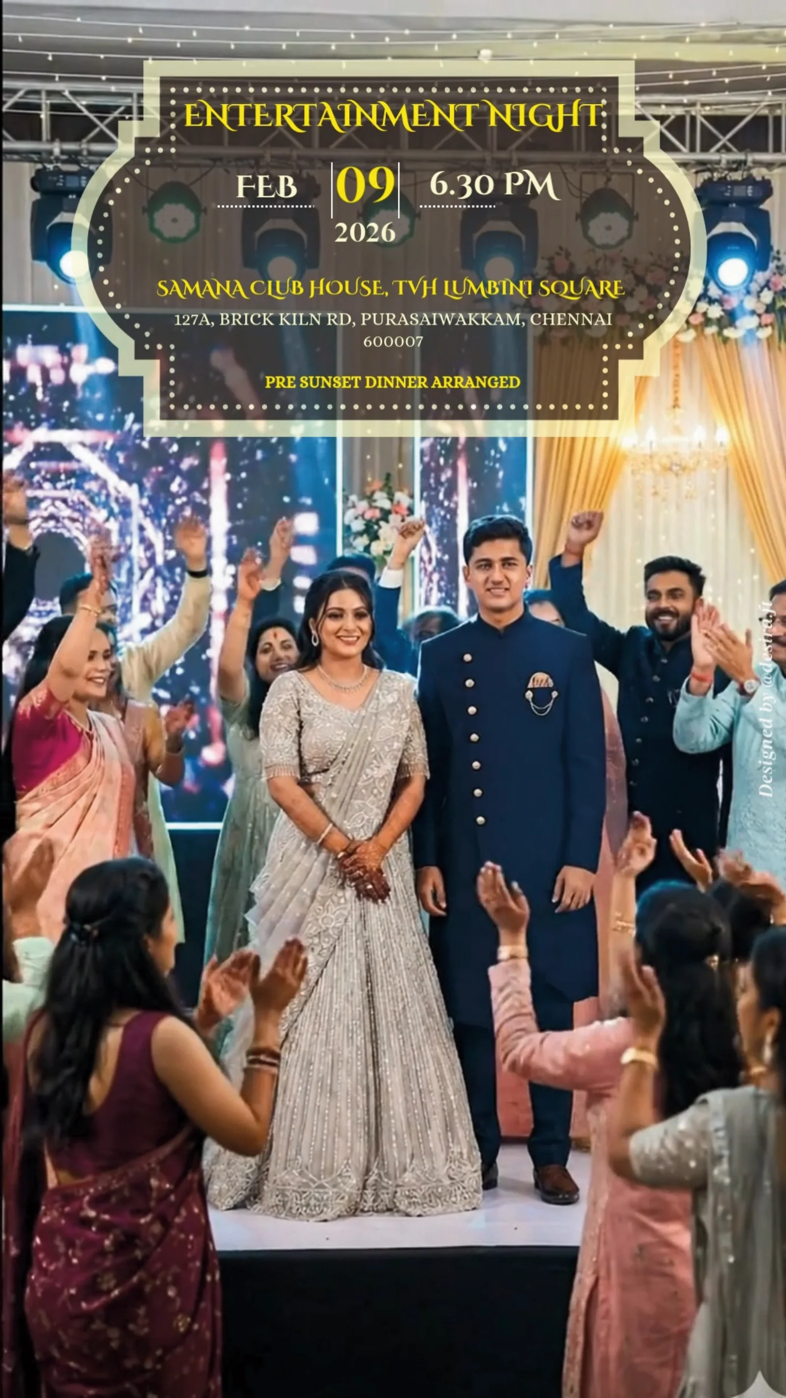 Entertainment night from Shreyans & Varisha: tradition, framed cinematically.
